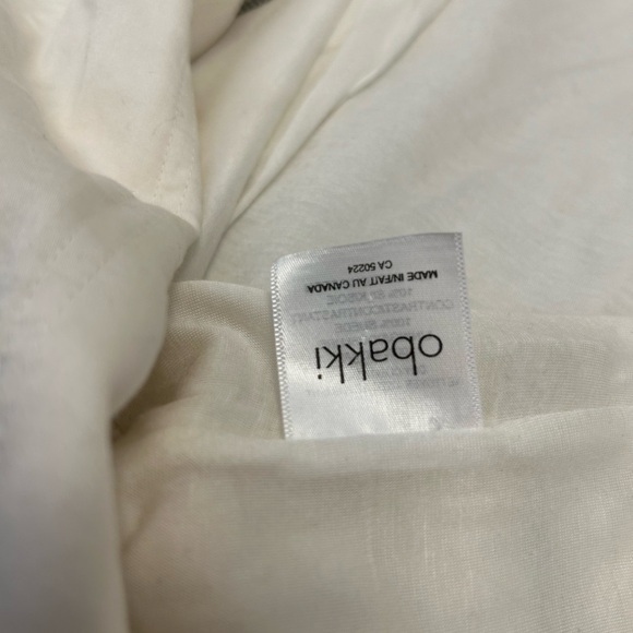 Obakki size 8 cotton,silk and suede beautiful coat in excellent used condition - Picture 10 of 16